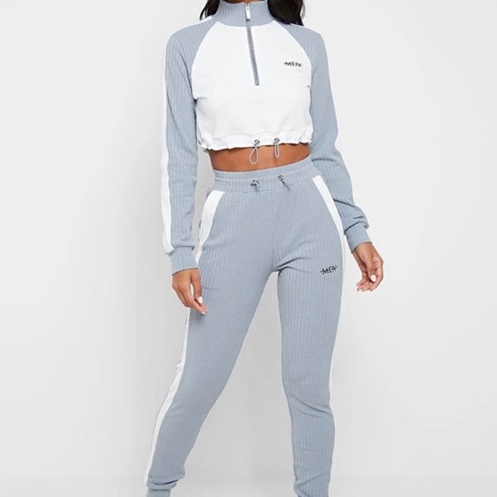 MANIERE DE VOIR PALE BLUE TRACKSUIT SET